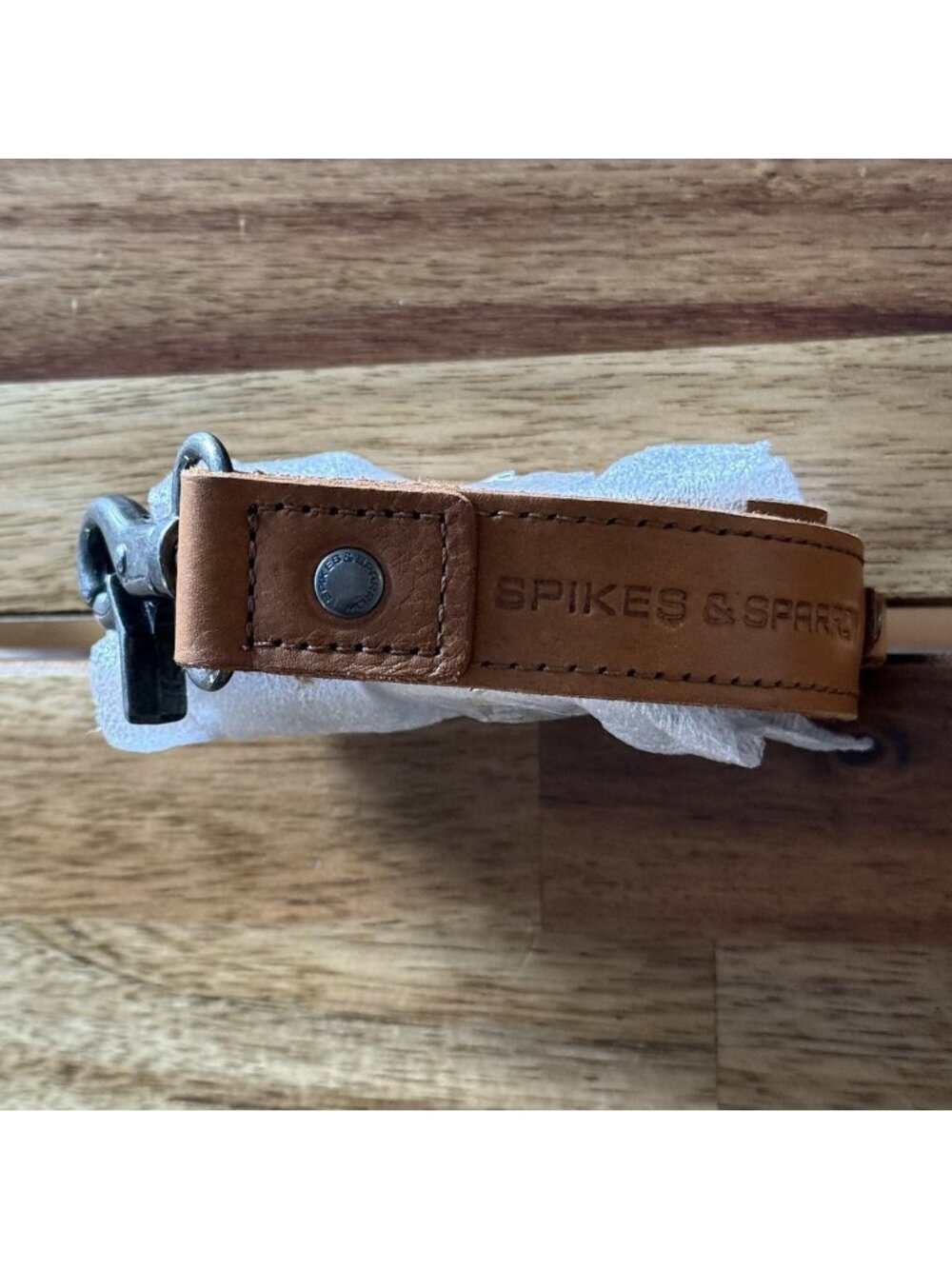NEW SPIKES & SPARROW Leather Multi Adjustable Strap For Bag Briefcase Tan Cognac
